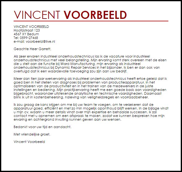 industrieel onderhoudstechnicus