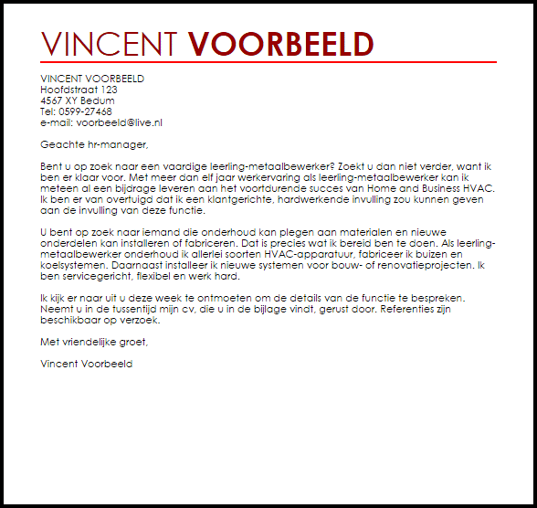 vaardige leerling metaalbewerker